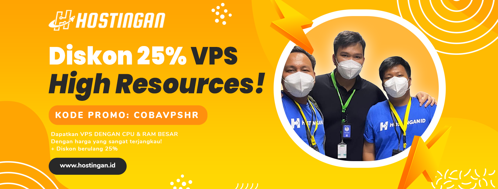 VPS High Resources Diskon 25% Berulang Oktober