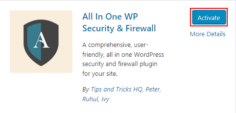 Cara Install plugin All in One WP Security and Firewall 3