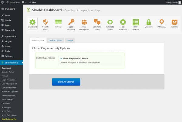 Cara Setting plugin Shield Security WordPress