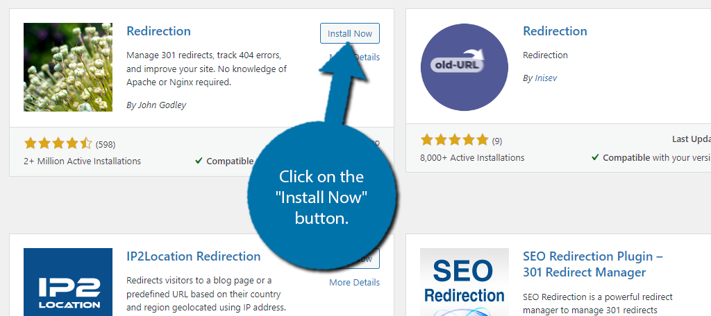 cara install plugin Redirection WordPress 3