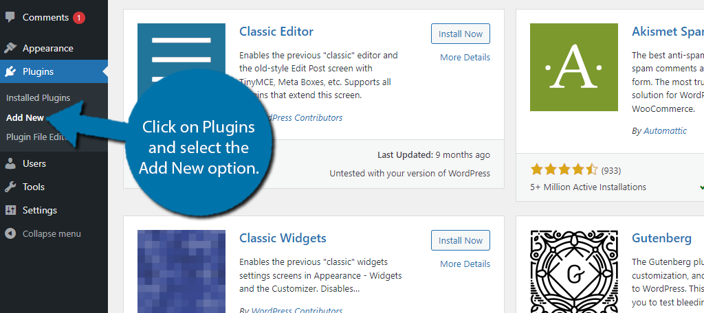 cara install plugin Redirection WordPress