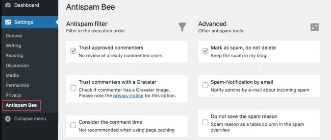 Cara Setting Plugin Antispam Bee