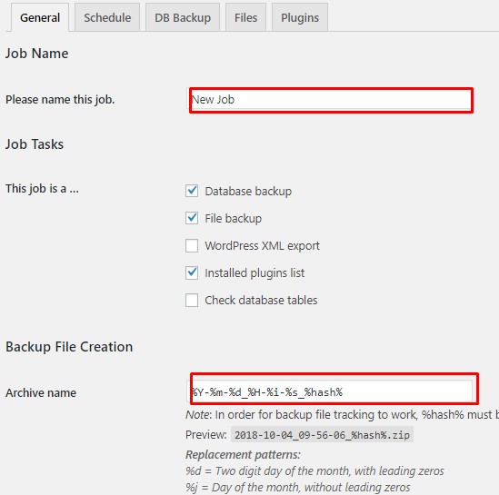 Cara Setting Plugin BackWPup WordPress 2